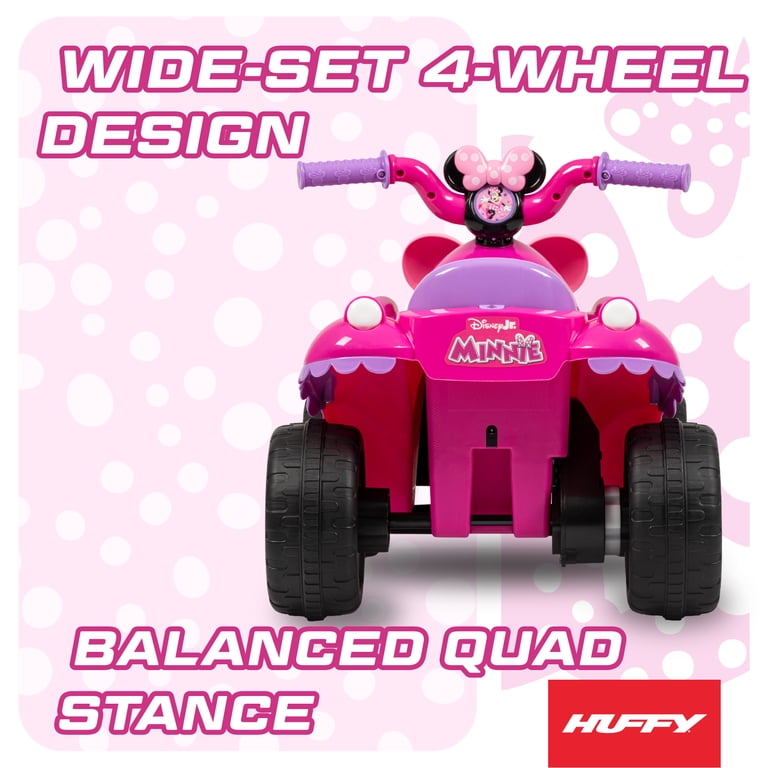 Huffy 6V Disney Minnie Mouse Ride-On Quad, Ages 1.5-3, Toddlers