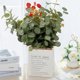 thumbnail image 4 of 6 racimos de flores artificiales de eucalipto, ramas de hojas artificiales de seda sintética, plantas artificiales de follaje verde, para arreglos florales, decoración del hogar, bodas, 4 of 4
