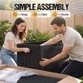 thumbnail image 6 of Homall 100 Gallon Outdoor Patio Box Deck Plastic Resin Storage Box Backyard, Black, 6 of 8