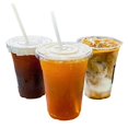 thumbnail image 2 of [100/50PCS/ Sets - 16 Oz.] Crystal Clear Plastic Cups With Flat Lids, 2 of 5