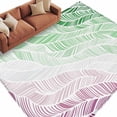thumbnail image 6 of Ombre Green Pink Area Rug 5x7 Washable Rug Non Slip Summer Coastal Ocean Sea Beach Wave Large Area Rug Soft Stainresistant Indoor Floor Carpet for Living Room Bedroom Home Office Dining Room Nursery, 6 of 8