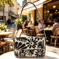 thumbnail image 5 of Beaded Flower Shoulder Bag Handmade Underarm Bag Vintage Style Women Fashion Handbag For Party Dating Shopping Travel Use, Floral Beaded Design Lightweight Carry For Elegant Occasions, 5 of 5