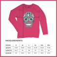 thumbnail image 7 of Philly Thing Sugar Skull Women's Long Sleeve T-shirt Day of the Dead Dia de los Muertos, 7 of 7
