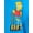 Neon Blue, variant on 20th Century Fox Bart Simpson Boys Hoodie and Short Set, 2 Piece, Sizes XS 4/5- XXL 18