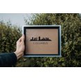 Cityscape Columbus with Text Vinyl Decal Removable Matte Finish Skyline