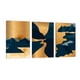 thumbnail image 1 of Cuadro Decorativo Tríptico Vertical Paisajes Dorados Canvas Revolution  Set De 3 Cuadros 30x45 cm, 1 of 5