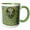 Green/White, variant on 3drose, Canada, Quebec. Green Frog Pokes Head Out of Duckweed-cn10 Bja0008 - Janyes Gallery, 11oz Two-tone Green Mug