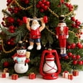 thumbnail image 3 of Adornos navideños de plástico con dibujos animados Diseños de árboles de Papá Noel Decoraciones navideñas coloridas con poses únicas Decoración festiva para colgar en el árbol y decorar el hogar, 3 of 7