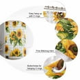thumbnail image 5 of 72x78 Inch Shower Curtain Sunflower Gray Check Bathroom Decor Waterproof Fabric Bathtub Bath Curtains Decorative Spring Summer Flowers Botanical Extra Long Shower Curtain Set with Hooks, 5 of 6