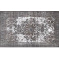 thumbnail image 1 of Ahgly Company Machine Washable Indoor Rectangle Traditional Dark Goldray Area Rugs, 4' x 6', 1 of 7