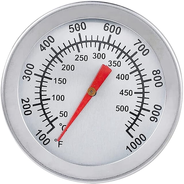 Termómetro de barbacoa, termómetro de horno de acero inoxidable Max 500 °C/1000 °F termómetro de pantalla analógica para horno, horno de pizza, horno de leña JFHHH pequeña