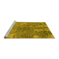 thumbnail image 2 of Ahgly Company Machine Washable Indoor Rectangle Oriental Yellow Industrial Area Rugs, 3' x 5', 2 of 4