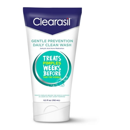 3 Pack - Clearasil Gentle Prevention Daily Clean Wash, 6.5