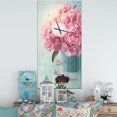 thumbnail image 2 of DesignArt Fleurs de Pivoine Roses dans un Vase Grande Horloge Murale, 2 of 2