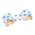 thumbnail image 3 of Cama de túneles de hámster Hideaway lavable espacioso nido tibio Tubo de juguete Cueva suave para ratones de planeador de azúcar ratas Hedgehog azul, 3 of 10
