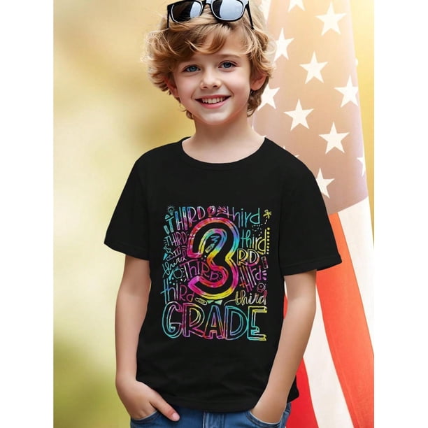 THiRD Grade Kids T Shirt Fun Third Grade Gift Cotton Tees For Children Comfortable Back To School Third GRaDe outfit Boys Girls Clothing