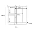 thumbnail image 4 of MOBI Mueble de Baño Flotante Mendoza – 1 Puerta 3 Entrepaños Color Miel, 4 of 4