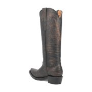 Dingo Womens Athena Lizard Print Snip Toe Cowboy Tall Boots