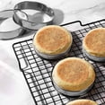 thumbnail image 3 of HSHDLDF 4 Inch English Muffin Rings, Stainless Steel Crumpet Rings, Tart Rings for Baking, Double Rolled Nonstick Round Cake Ring, Metal Pastry Ring Mold for Dessert Food Making Tool, 3 of 7