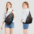 thumbnail image 4 of Gaming Controller Print Sling Bag&nbsp;- Cool Retro Joystick Pattern Crossbody Backpack for Gamers, Water-Resistant Shoulder Pack (Colorful Graffiti Design, Lightweight & Durable), 4 of 4