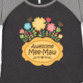 thumbnail image 4 of Inktastic Awesome Meemaw Grandmother Wildflowers Women's Plus Size T-Shirt, 4 of 5