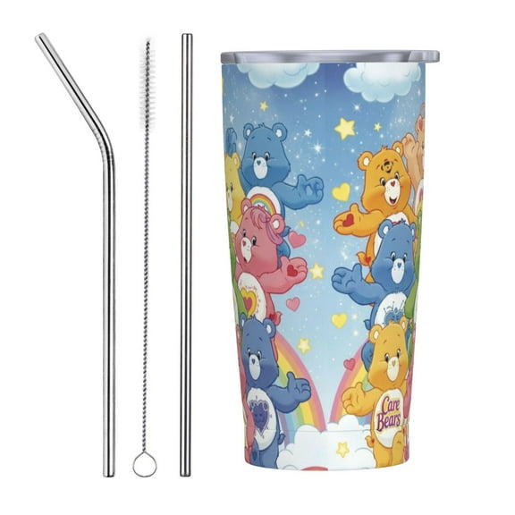 Care Bears Tumbler Vacuum Insulated Water Bottle Stainless Steel Insulated Coffee Travel Mug For Women men 20oz
