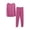 Purple, variant on Asxite Plus Size Womens Pajamas Solid Fleece Long Sleeve Top and Pants Warm Matching Set