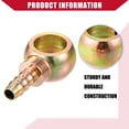 thumbnail image 5 of 4 Pcs Banjo Bolt Hose Barb Fitting Brake Fuel Line Fitting Adapter for Car Motorcycle 18mm ID 10mm OD, 5 of 6