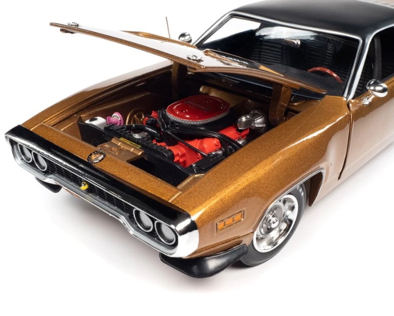 自動車 American Muscle 1971 Plymouth RoadRunner Autoworld AMM1258 1971 Plymouth RoadRunner 440 Plus 6 Hardtop GY8