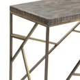 thumbnail image 3 of Crestview Collection CVFNR684 Bengal Manor Burnished Ebony Mango Wood with Crazy Cut Iron Aged Gold Rectangle Console Table, Gold & Black, 3 of 4