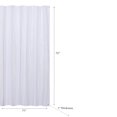 thumbnail image 2 of IH Casa Decor Curtain De Douche En Relief Avec Crochets C Blanc, 2 of 2