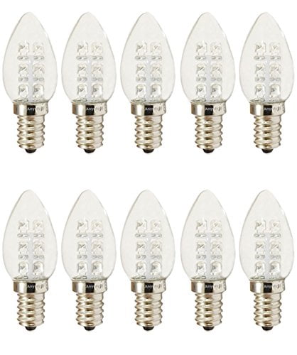 2-Bulbs A-C7E12LWW C7 LED Night Light bulb 120V E12 0.5Watt Warm White Anyray