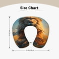 thumbnail image 5 of Disketp Prairie Meditating Lion Travel Pillow Memory Foam Neck Pillow Support Pillow for Camping, Sleeping Rest Cushion Airplane Pillow, 5 of 8