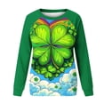 thumbnail image 7 of Saint Patricks Day Outfit Women Cute Gnome Print Shirts Crewneck Long Sleeve Sweatshirt Irish Going Out Tops Green Shirts for Women St Patricks Day, 7 of 7