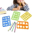 thumbnail image 4 of Enfants Dessin Stencil Kit, Enfants Dessin Modèle Ruller Stylo Livre Blanc Ensemble Outil Éducatif, 4 of 8