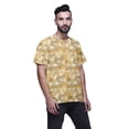 thumbnail image 2 of Atasi Short Sleeve Kurta For Men Printed Cotton Cambric Beach Yoga Ethnic Top, 2 of 5
