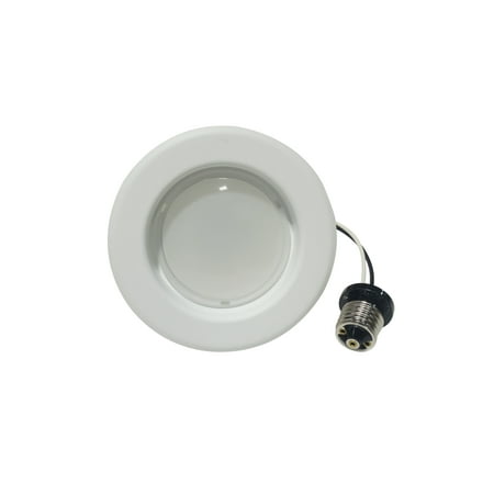 NICOR Lighting 4-Inch Dimmable 3000K LED Remodel Downlight Retrofit Kit for Recessed Housings, White