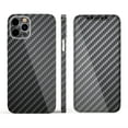 thumbnail image 3 of Design Skinz Textured Black Carbon Fiber Full Body Skin Decal Wrap Kit Compatible with Apple iPhone 11 (Screen Trim & Back Skin), 3 of 5