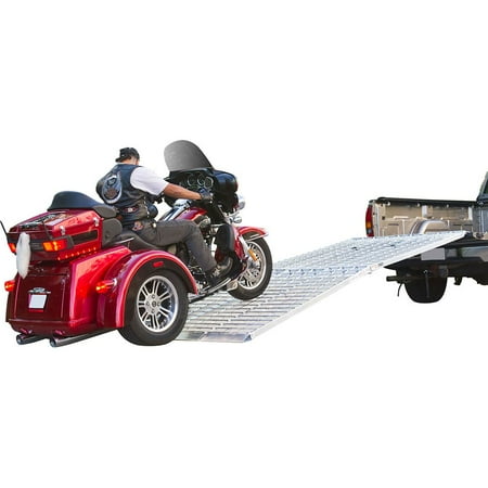 Big Boy MF3-12057 Aluminum 10' Arched Folding Motorcycle Ramp by Black Widow
