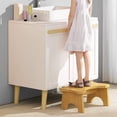 thumbnail image 3 of Ergonomic Wooden Toilet Stool: Non-Slip, Space-Saving Design for Comfort!, 3 of 11