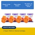 thumbnail image 3 of FROG Replacement Chlorine Cartridge for use with Flippin’ FROG XL Floating Sanitizer System - Prefilled Cartridges Support Easy Pool Maintenance and Cleaner & Clearer Water - 4 Pack, 3 of 7