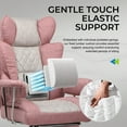 thumbnail image 4 of GTRACING Ergonomic Executive Cozy Fabric Gaming Office Chair with Footrest, Pink&Gray, 4 of 7