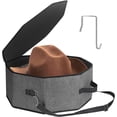 thumbnail image 1 of Organizr de Equipo de Viaje con Gran Capacidad Porta Sombreros de Tela Lino, Caja de Almacenamiento, Compartimentos Espaciosos, Diseño Plegable Portátil, 1 of 3