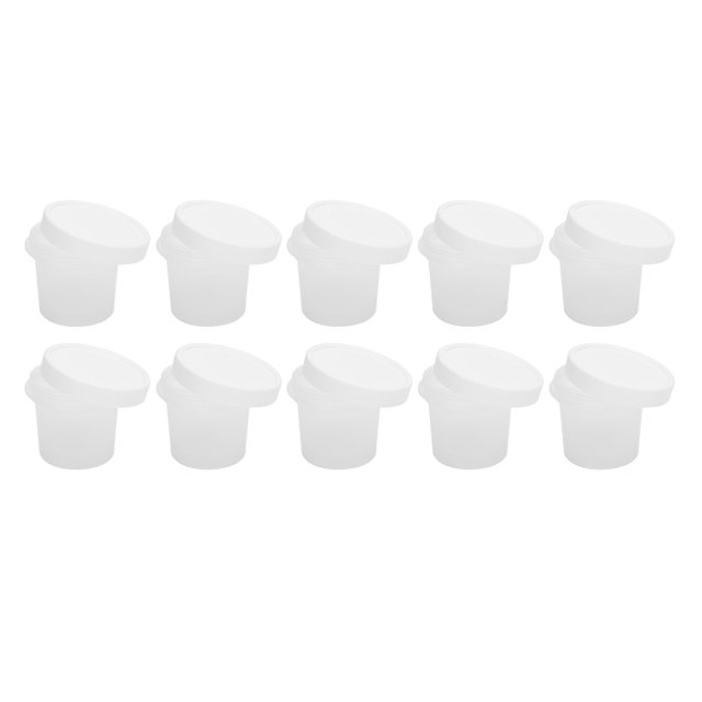 Tazas de Postre de Plástico PP, Vasos para Servir Fiestas Conpas, Adecuados para Fiestas, Reuniones, restaurantes, catering, 10 UDS.