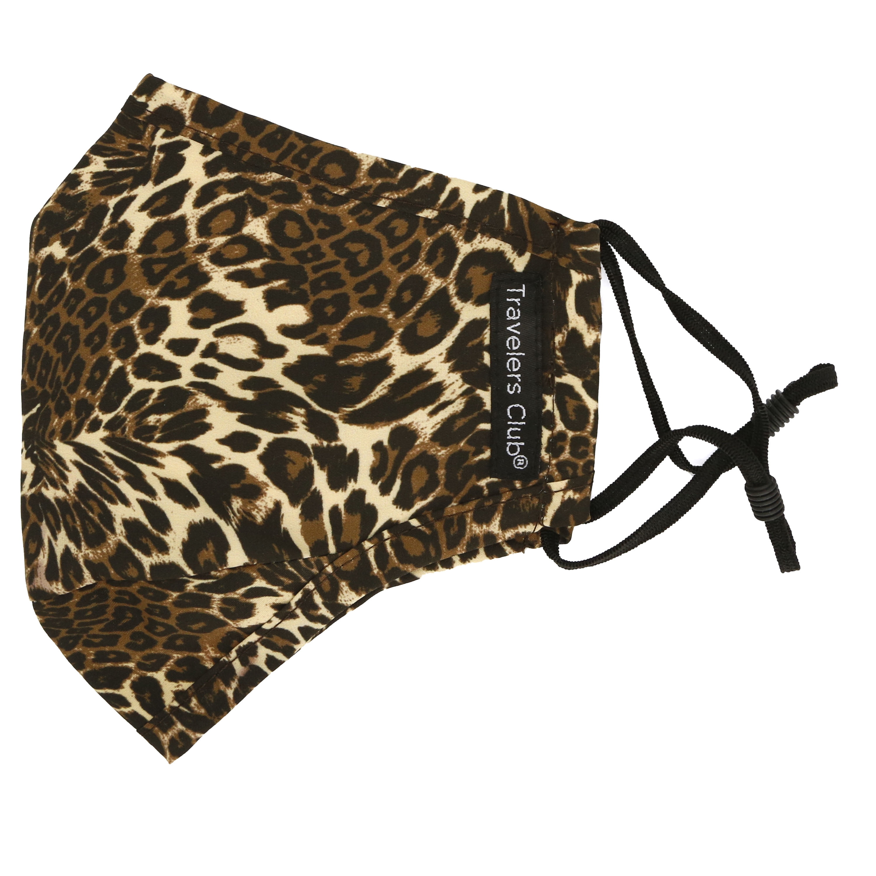 Travelers Club 2 6" Re-Usable 6-inch Fashion Masks with 4 Replacement Filters for Ages 8 to 80