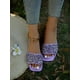 thumbnail image 2 of Women Rhinestone Decor Flat Sandals, Glass Slide Sandals, 2 of 4