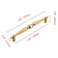 thumbnail image 6 of Utopia Alley Hanover Pull Handle - Decorative Cabinet Drop Pull Handles- Vintage Cabinet Hardware with Hand Finished Polished Gold - Metal Drawer Pull Handle, 6.3" Center to Center, 6 of 9