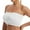White, variant on Women's Strapless Non- Wrapped Bra - Nylon/Spandex, Sexy Casual, S-XXXL, US/EU Sizes, 36C-46D Cups