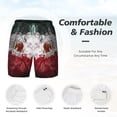 thumbnail image 3 of Mens Mexico Flag 2 in 1 Quick Dry Swim Trunks with Compression Liner Beach Shorts, 3 of 6