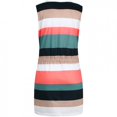 thumbnail image 3 of TopLLC Robe d'Été pour Femmes, Robe Décontractée d'Été Sans Manches à Col en V avec Bandage et Rayures, Robe Courte d'Été, Robe Blanche, 3 of 6